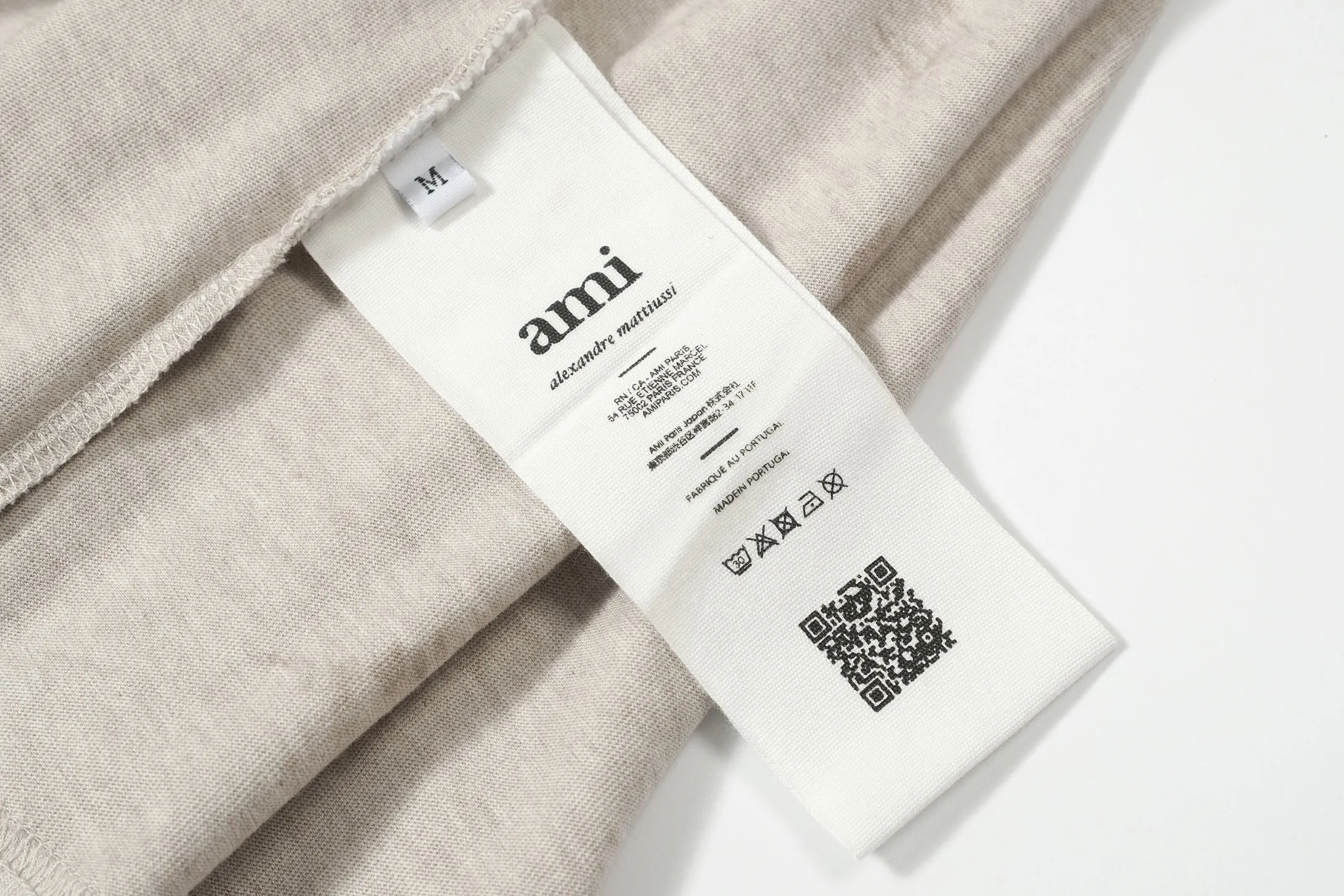 Caihuaxing In Stock Qi🚨 A 9006#AM French minimalist style peach heart small logo embroidered long-sleeved T-shirt Caihuaxing Black White S-XL size 51 A 9006#13012002